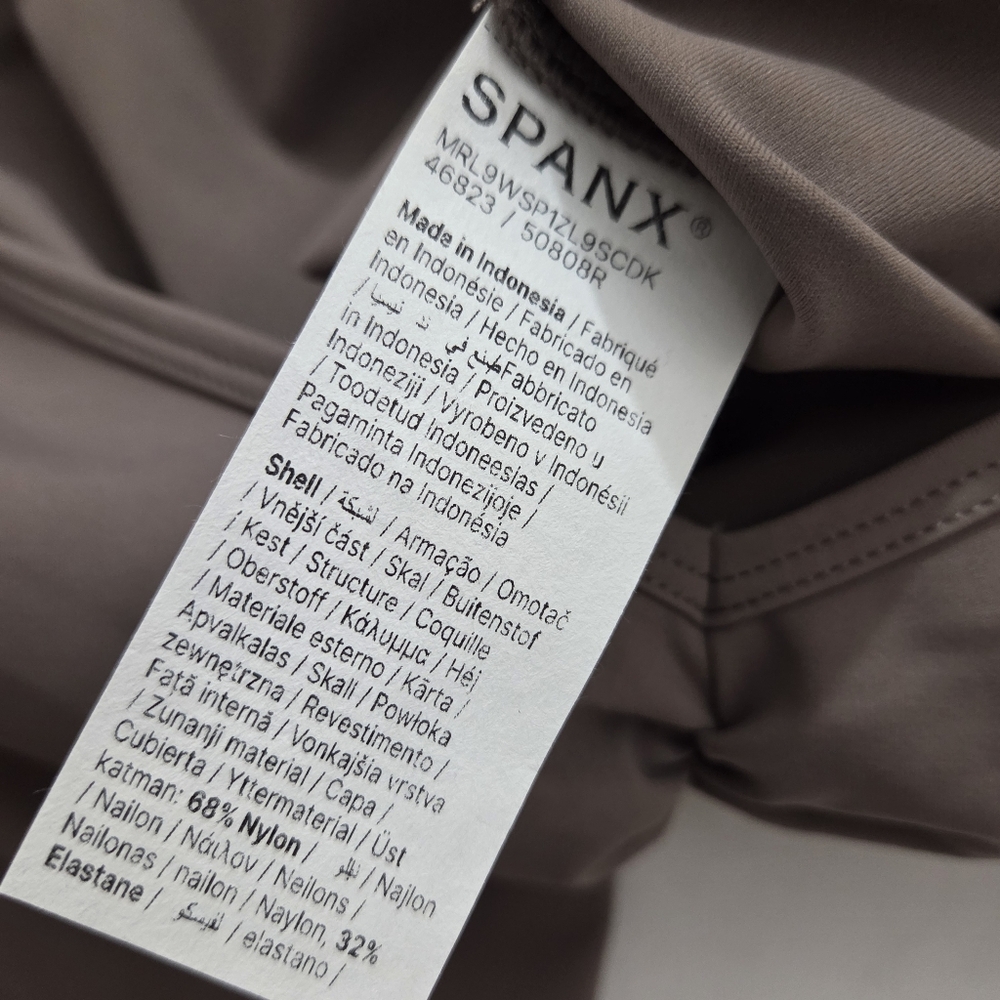 NWT Spanx Booty Boost Jumpsuit Smoke Grey Size Large SpanxShape - Picture 7 of 11